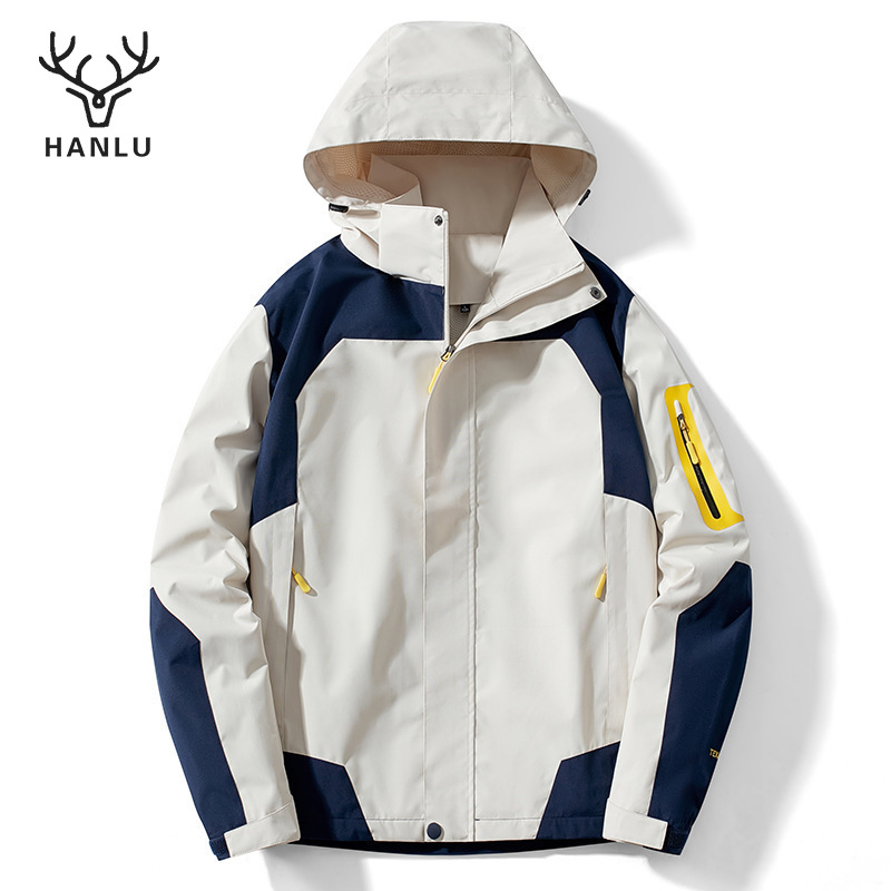 Hanlu Men's jackets fashionable outdoor mountaineering clothing sports windproof jackets couple jackets