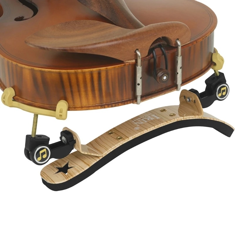 【Must-Have Gadgets】 Violin Shoulder Rest Aluminum Violin Shoulder Soft Pad Violin Part For 4/3 4/4 Size Collapsible Height Adjustable Feet