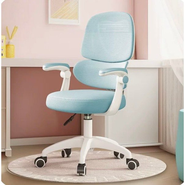 Ghế công thái học trẻ em khung trắng vải lưới siêu xinh TM004 - 1