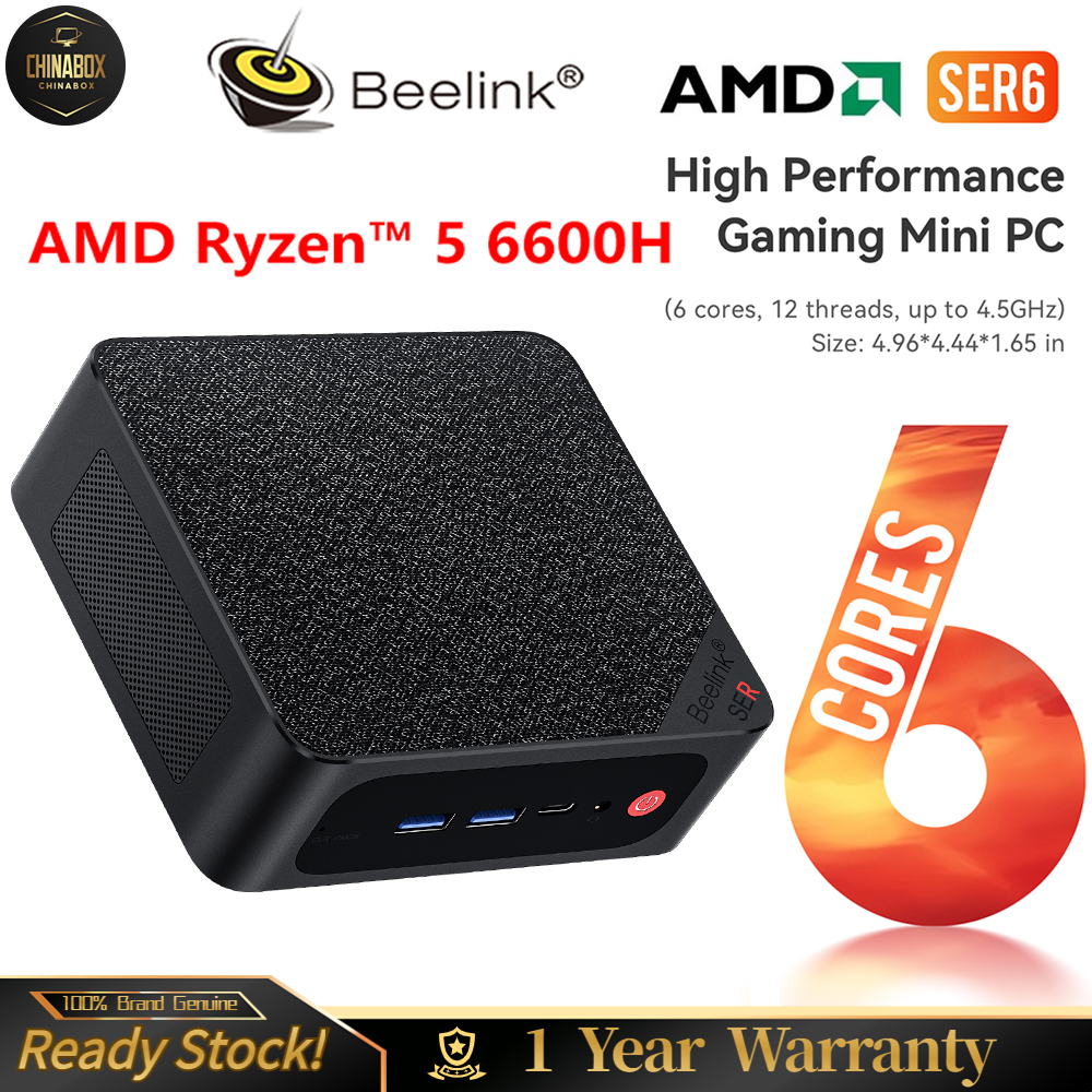 Buy MOREFINE M600 Mini PC Windows 11 Pro, AMD Ryzen 5 6600H (up to 4.5GHz)  Mini Computers, Mini Desktop Computer with 16GB DDR5 RAM/500GB PCIe4.0 SSD,  Gaming PC Support WiFi6/BT5.2/2.5G Network Port