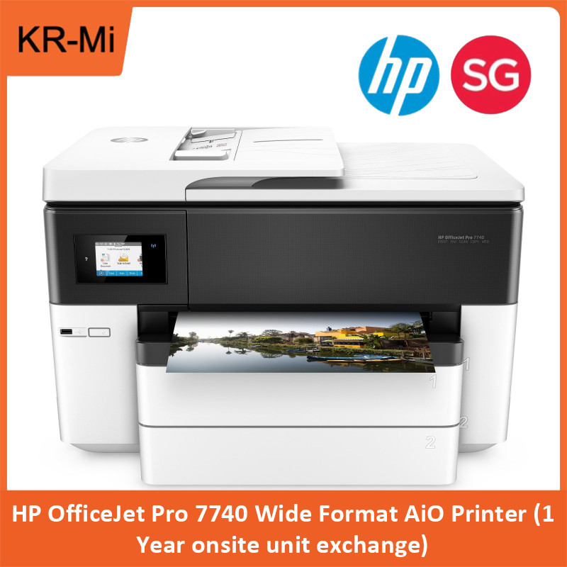 HP OfficeJet Pro 7740 Wide Format AiO Printer (1 Year onsite unit exchange) Singapore