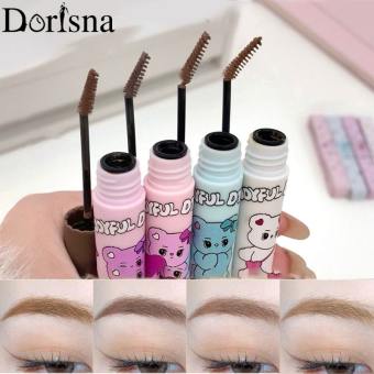 Dorisna Thuốc Nhuộm Lông Mày Không Thấm Nước bền lâu Cà Phê màu nâu Gel lông mày Sơn Mascara cho lông mày dụng cụ trang điểm Brow Enhancer Kem