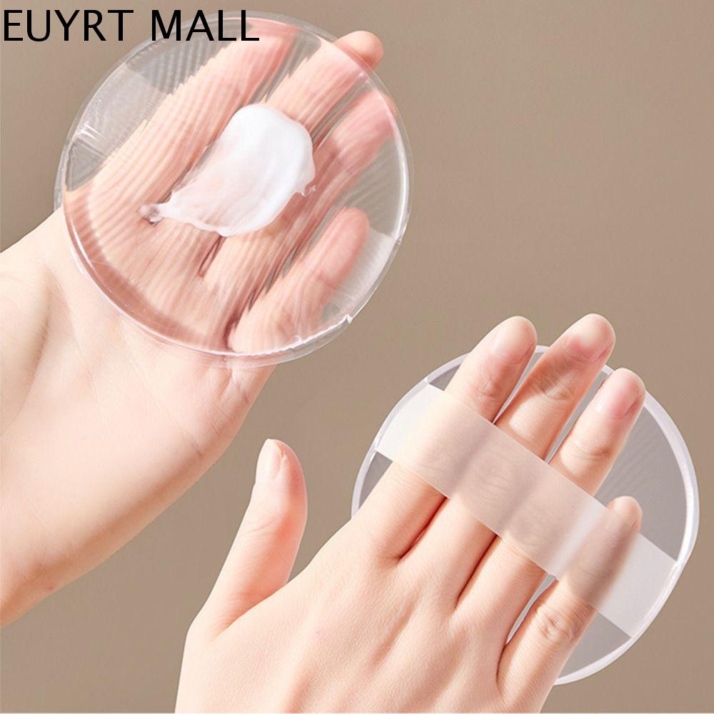 EUYRT Mềm mại Bông phấn bột gel silicone Không hấp thụ Trong suốt Bọt trang điểm silicone Bọt biển thạch Có thể giặt Công cụ ứng dụng sữa dưỡng thể Kem nền cho
