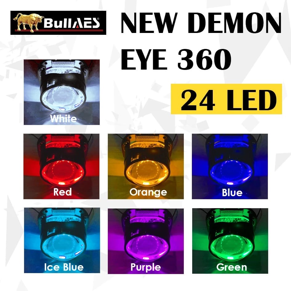 Demon Eye 360 24 LED l Devil Eye 360 24 LED Harga 18,700 rupiah*Gratis Ongkir
