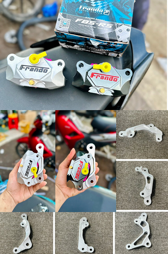    Heo + Pát   Heo dầu Frando 2 pis + pát CNC cho mọi dòng xe hiện nay 