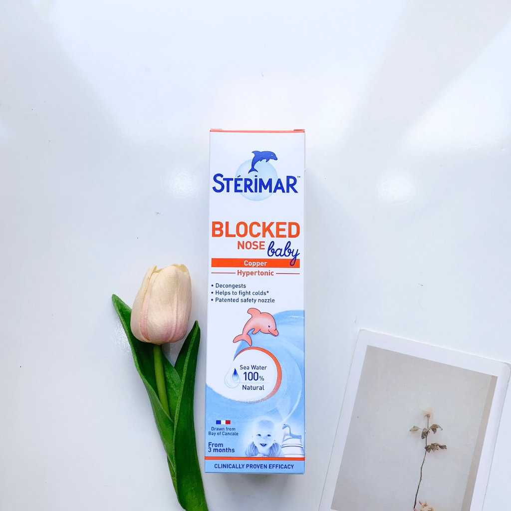 Xịt Mũi Sterimar Blocked Nose Baby Nước Muối Biển Giúp Làm Sạch Chống Nghẹt Mũi Cho Trẻ Em 100ml - SẢN PHẨM CHẤT LƯỢNG CAO SỬ DỤNG CỰC THÍCH ĐƯỢC ƯA CHUỘNG TRÊN THỊ TRƯỜNG KHÁCH YÊU CÓ THỂ TRẢI NGHIỆM VÀ PHẢN HỒI CHO SHOP NHÉ