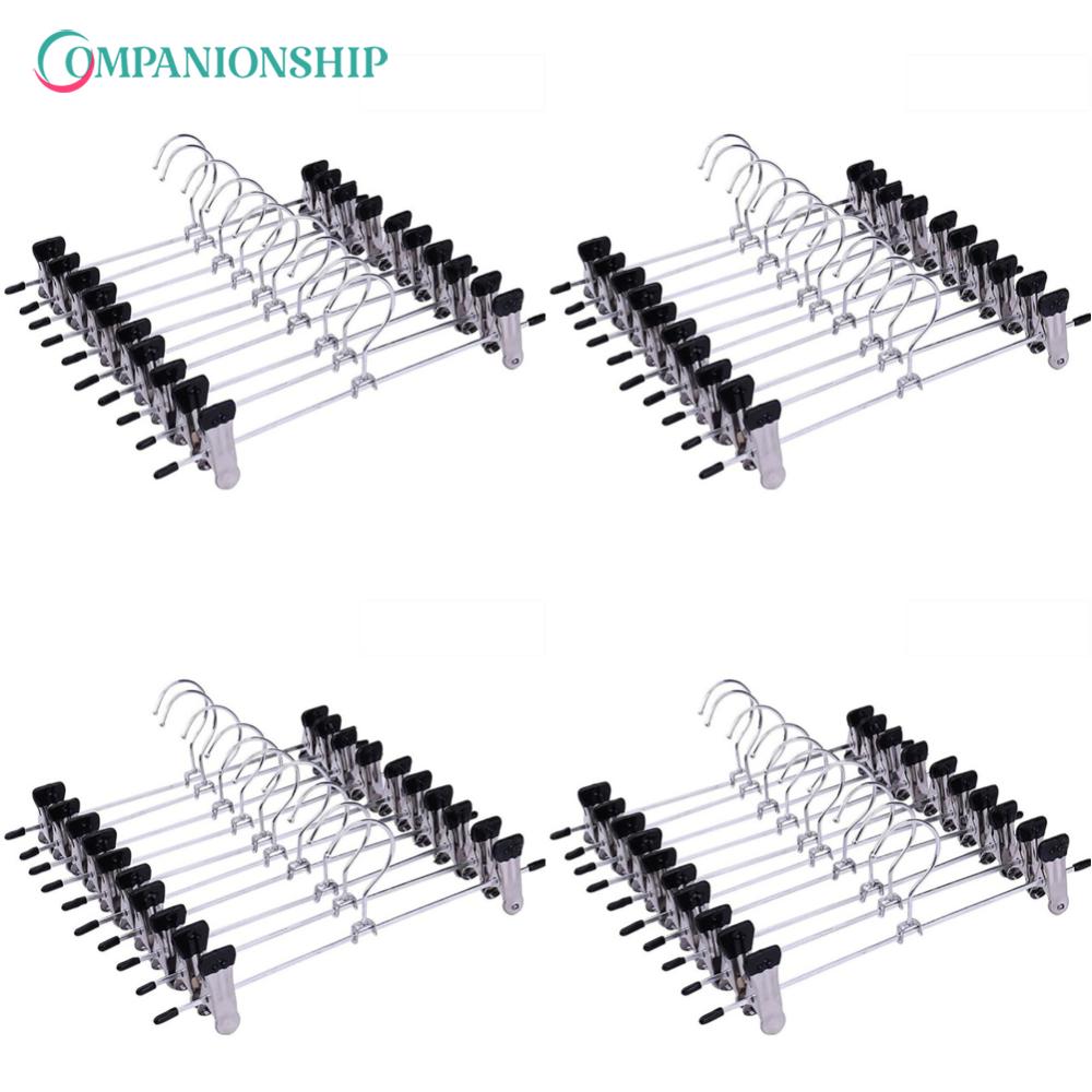 10pcs Stainless Steel Clothes Hanger Creative Pants Hangers Exquisite for Skirts ราคา 1,141 บาท*ส่งฟรี