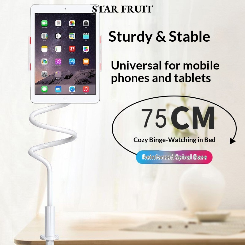 STAR FRUIT⭐ Flexible Phone Stand for Desk and Bedside, Perfect for Watching Videos and Studying, Adjustable and Stable Support ราคา 41 บาท*ส่งฟรี
