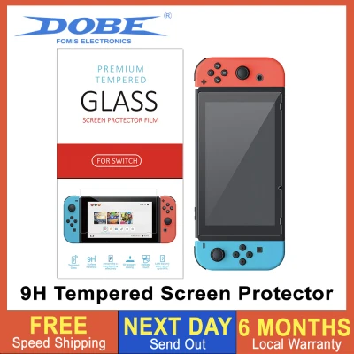Nintendo Switch Tempered Glass Screen Protector, HD Anti Scratch 0.33mm 9H Hardness Tempered Glass Protective Film for Nintendo Switch [Local Warranty]
