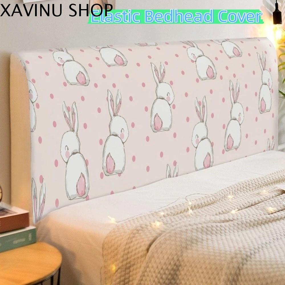 XAVINU Thiết kế in ấn Bọc đầu giường đàn hồi Làm dày Phim hoạt hình Bảo vệ đầu giường Phổ quát Không trượt Bọc chống bụi Khách sạn
