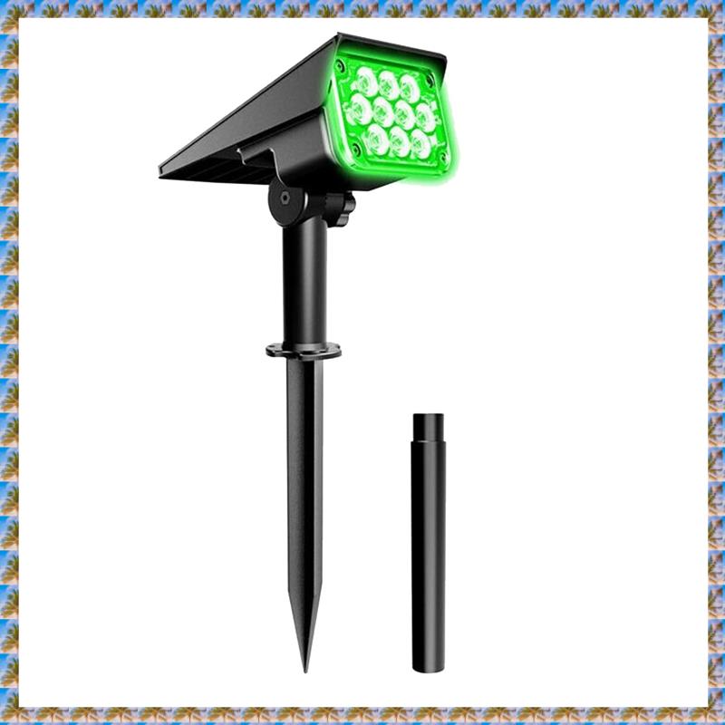 (XTUJ) Solar Spotlight Solar Power Outdoor Green Light Solar Light Courtyard Spotlight IP65 for Yard Decor