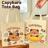 VINTLOOK Túi xách dễ thương họa tiết cáyba-ra hoạt hình, túi đựng quà tặng và dùng hàng ngày tiện lợi