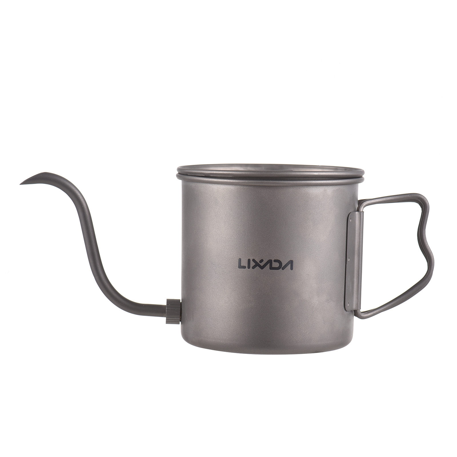 400ml đổ qua ấm đun nước cổ ngỗng ấm đun cà phê Ti Tay cầm gấp bình nước có nắp