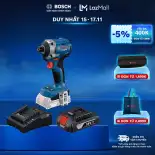Máy vặn vít dùng pin Bosch GDR 18V-215 (SOLO) + Pin GBA 2.0Ah / Bộ Sạc GAL 18V-20 (MỚI)