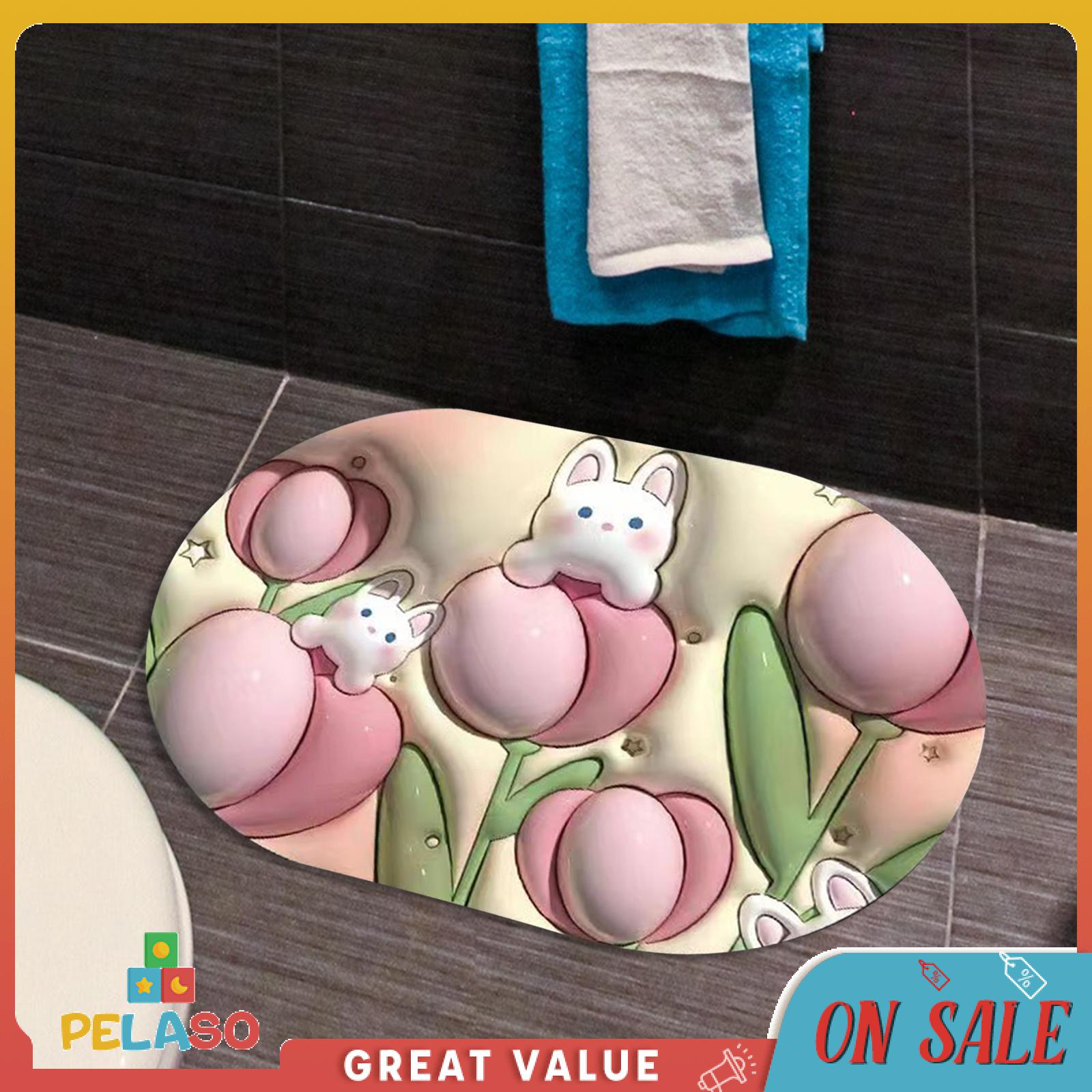 Pelaso Thảm Tắm Thảm Tắm thảm cửa thấm nước mềm tảo cát bùn chống mệt mỏi Thảm trải sàn thảm bồn tắm cho bồn rửa hộ gia đình bồn tắm
