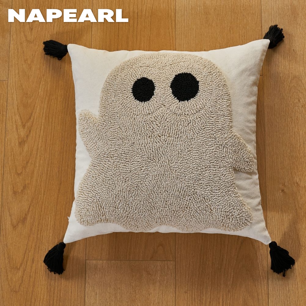 1PC Halloween Cartoon Pattern Cushion Cover for Sofa Living Room Embroidered Pillowcase Bedroom Home Decor ราคา 160 บาท*ส่งฟรี