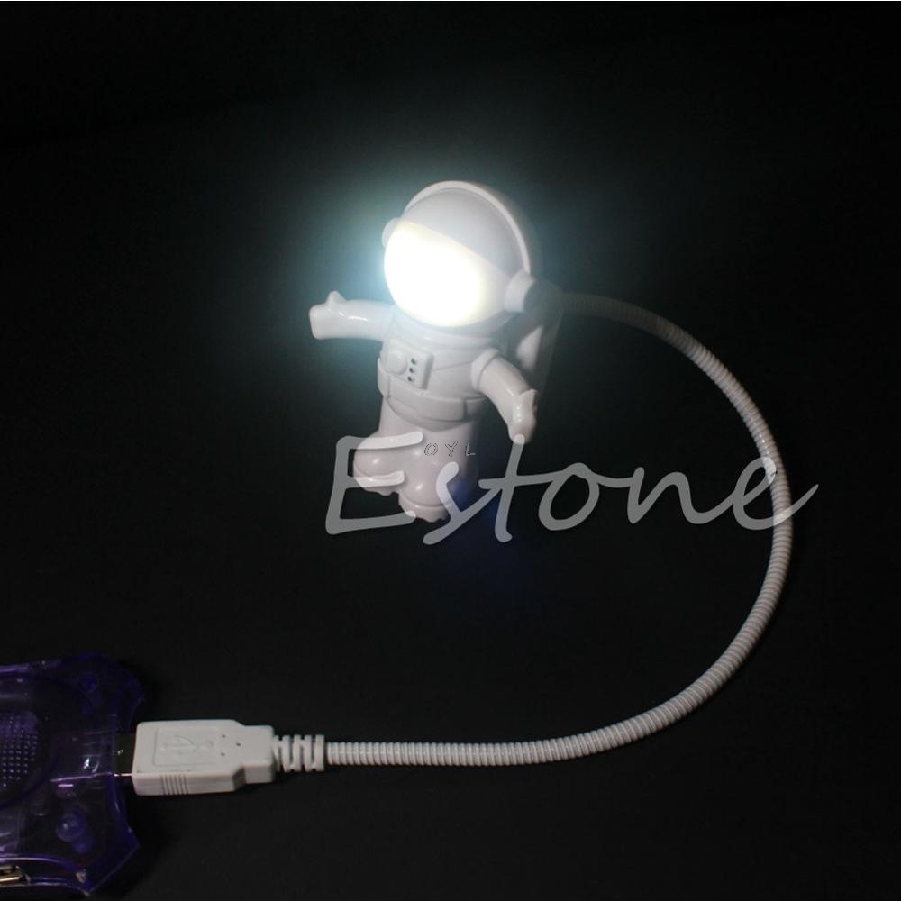 ₪ Spaceman Astronaut Mini Flexible Led Bulb Light Table Gadgets USB Hand Lamp For Power Bank PC Laptop