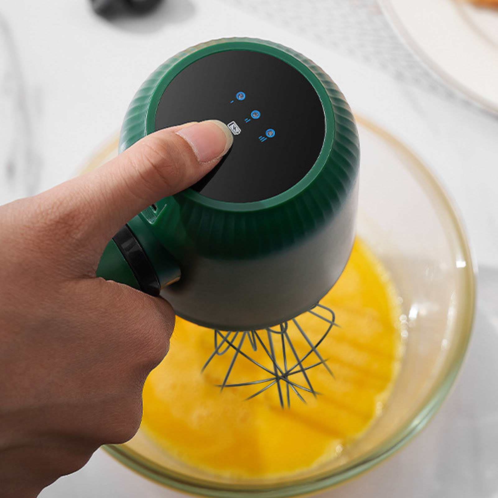 Không dây Máy trộn cầm tay với 2 Whisk 1200mAh cầm tay sạc USB bằng thép không gỉ di động Cây đánh trứng kép Whisk cho whipping trộn trứng Bánh Bột nghiền khoai tây