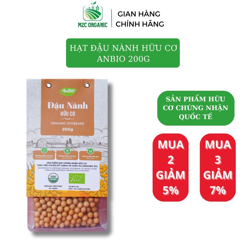 Đậu nành hữu cơ Anbio 200g