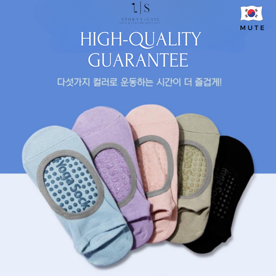 [필라테스,요가,웨이트, 미끄럼 방지 양말]Tất Vớ Pilates Yoga Hàn Quốc MUTE Chính hãng Chống Trượt Vớ Bảo Vệ Khớp, Nâng Cao Hiệu Quả Tập
