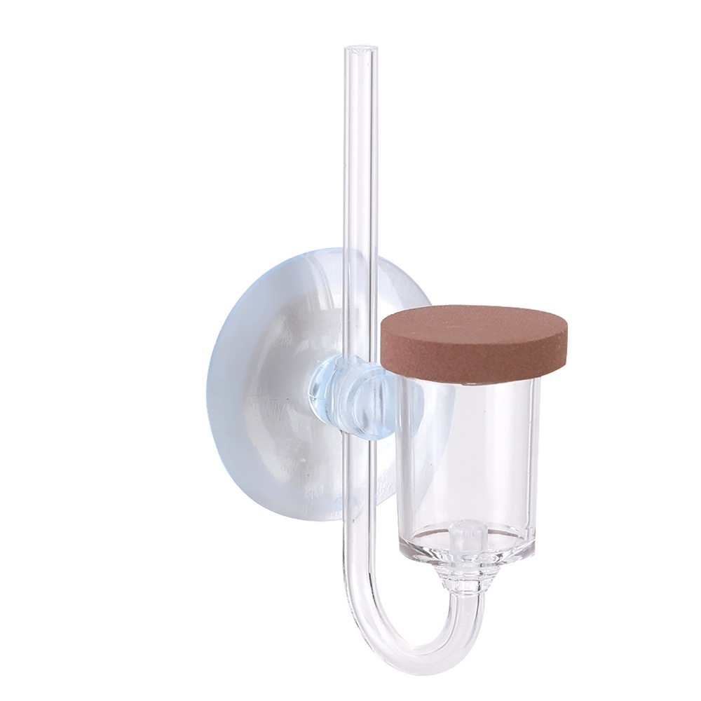 GURUNGMANI Trong suốt Máy khuếch tán CO2 Sương mù mịn Cốc hút Máy phun CO2 Máy lọc Chất liệu acrylic Bộ đếm bong bóng Cây thủy sinh - 3