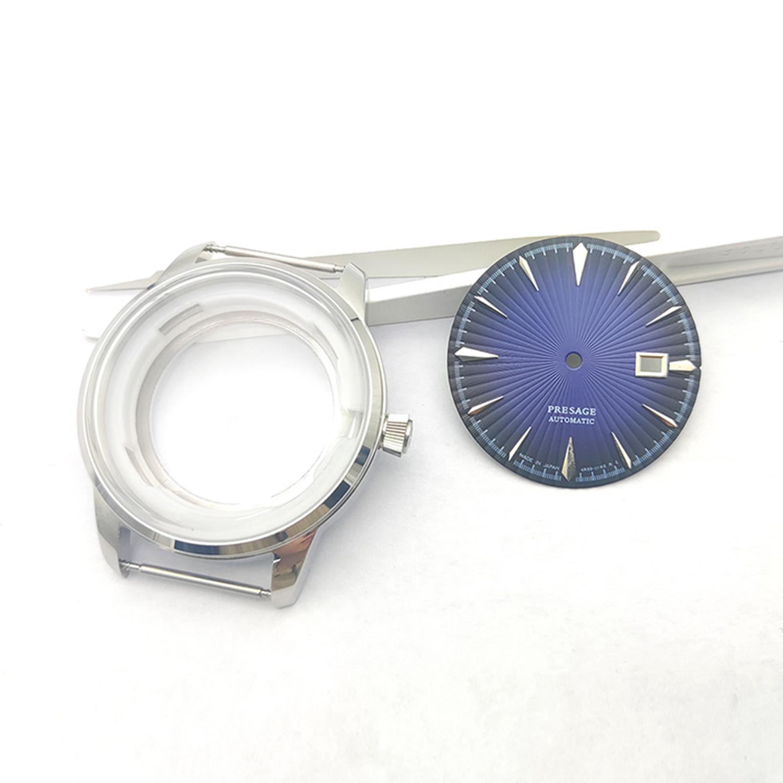 40mm Cocktail Watch Case Steel Case Accessories for NH35A/NH36A/4R/38 Movements No Logo