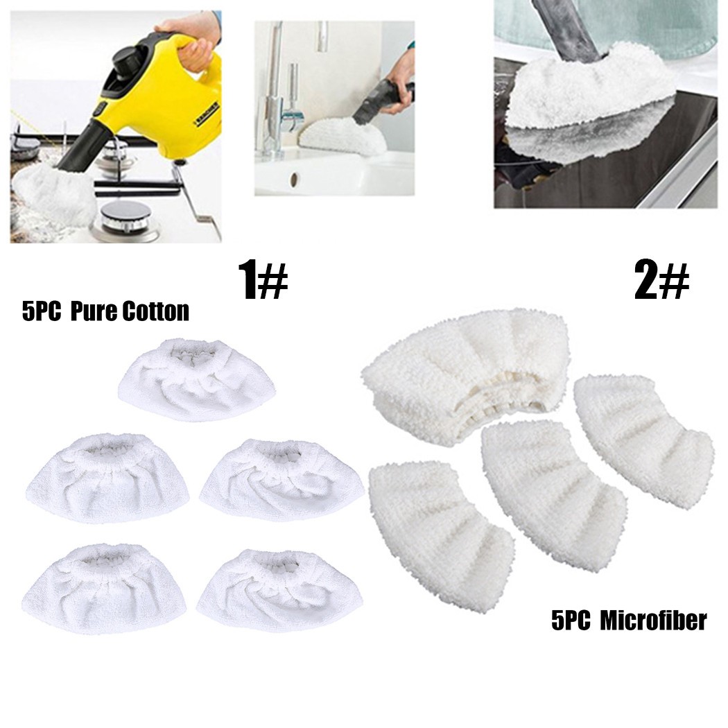 【Rockhouse】 5 miếng lót vải thun da cá thấm cho dụng cụ thiết bị vệ sinh bằng hơi nước SC2 SC3 sc4 sc5 [Sản phẩm Mới]