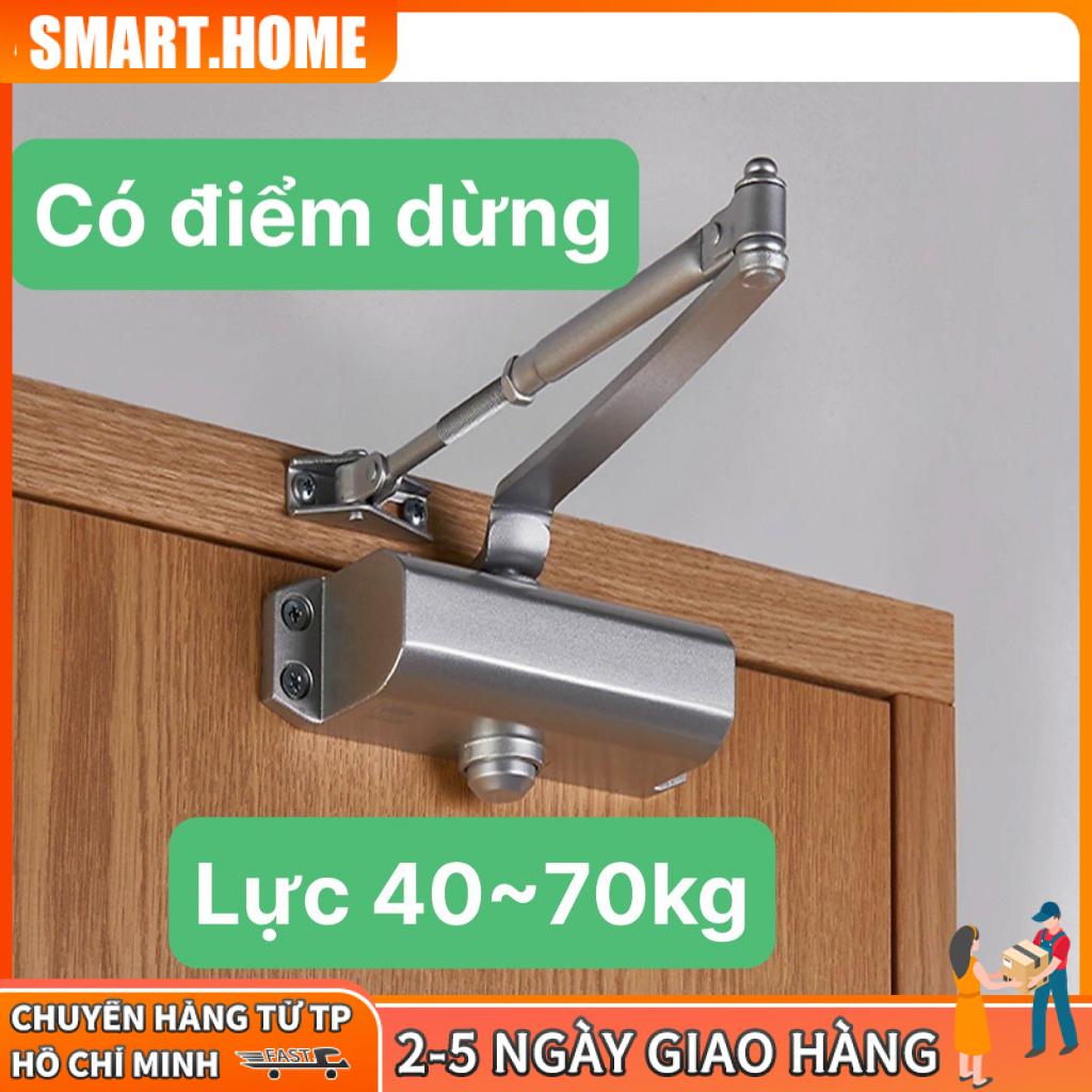 Tay Co Thủy Lực, Tay Đẩy Hơi - Củi Chỏ Hơi, Đóng Cửa Tự Động(Dừng 90 -180° độ, Lực 25-35kg) JSC