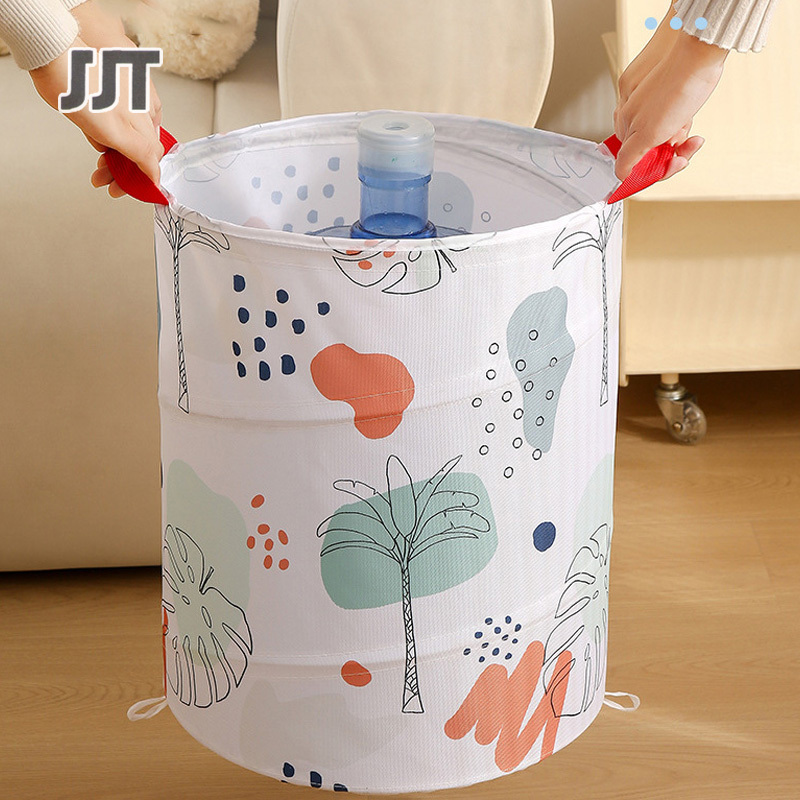 Dirty clothes basket collapsible Oxford cloth material Bedroom dirty laundry basket Dormitory dirty laundry basket Storage basket Toy basket doll toy storage bucket ราคา  174 บาท*ส่งฟรี