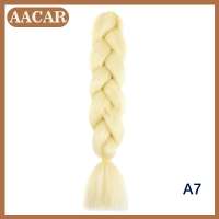 AACAR Jumbo Braiding Hair Long 24 Inch Hair Extensions Solid Color Synthetic Braids Hair Twist Braiding Hair For Women