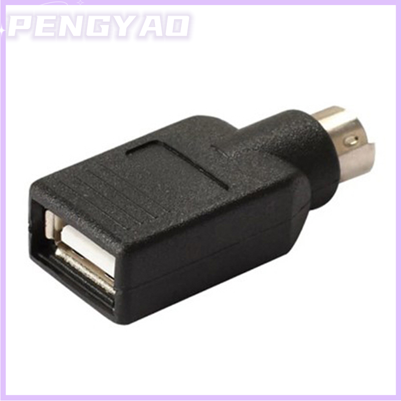 PENGYAO USB để PS2 Bộ chuyển đổi cáp đầu tròn chuột và bàn phím giao diện