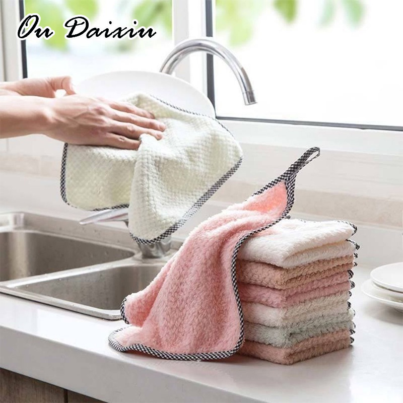 OUDAIXIU [รหัส CLS2404A ลด30K ต่อ150K] อุปกรณ์เช็ดบนโต๊ะอาหารแบบดูดซับสะดวกสำหรับใช้ในครัว ราคา 10 บาท*ส่งฟรี