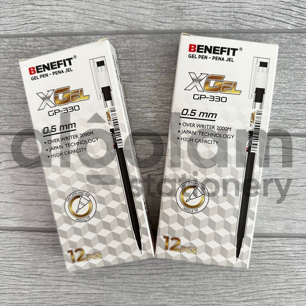AlQolam SELUSIN ( 12 PCS ) Gel Pen / Pulpen Gel XGel GP-330 Benefit 0.5mm