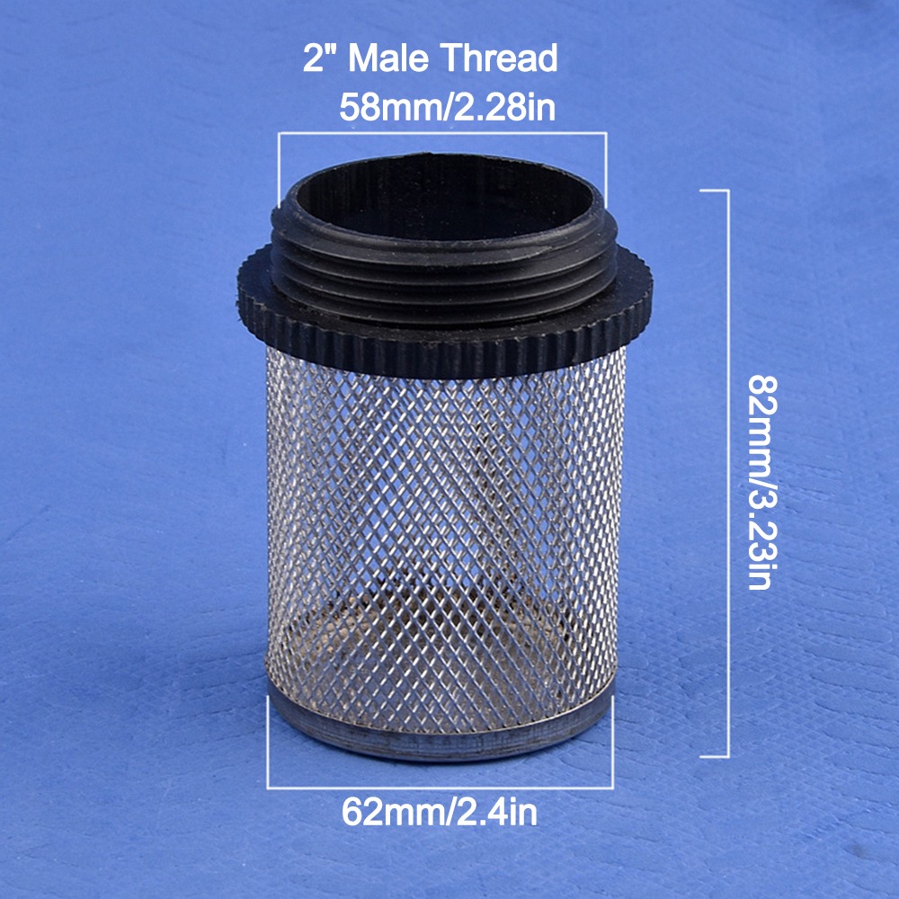 HUISHU 1Pc Nước sạch Bộ lọc ống Bộ lọc chung Lắp đặt bơm nước Bộ lọc bơm nước  1/2''~2'' Bộ lọc màn hình lưới cho bể cá thủy sinh tưới nhỏ giọt - 5