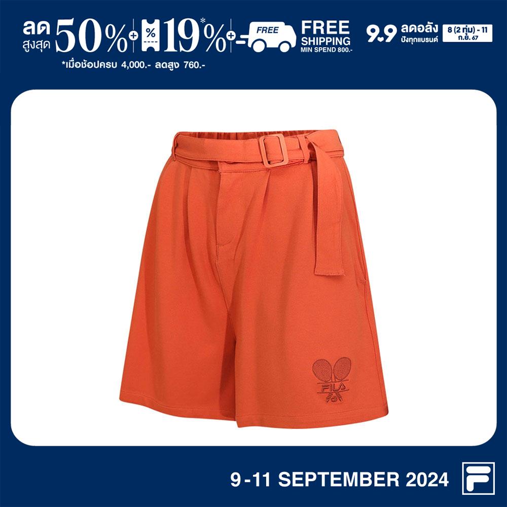 FILA กางเกงลำลองขาสั้นผู้หญิง Iconic รุ่น SHR230705W - ORANGE ราคา 645 บาท*ส่งฟรี