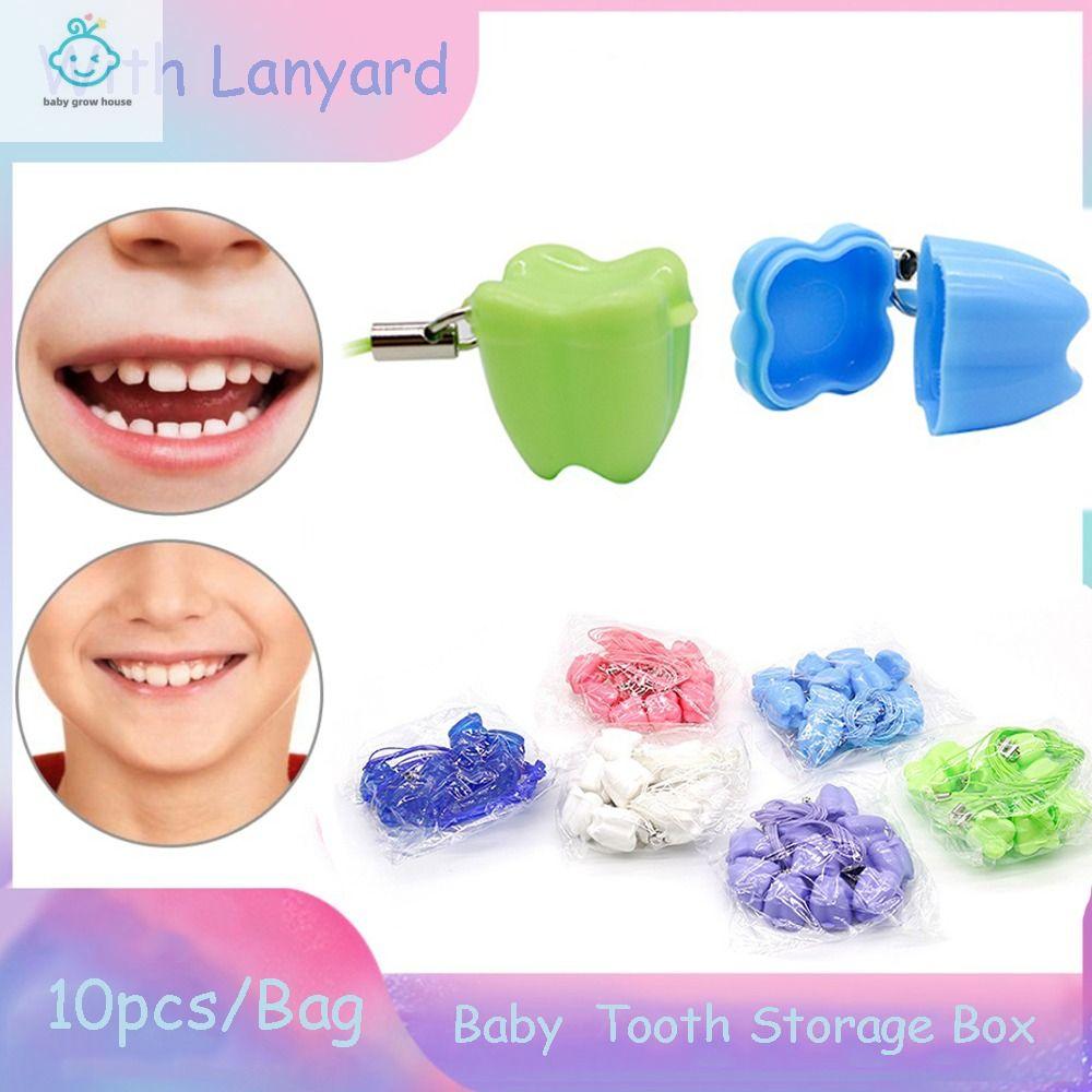 SFFGF Nhỏ Phổ thông Tóc em bé Quà Tặng Bộ sưu tập dây rốn Hộp lưu niệm Hộp đựng răng cho bé Hộp Đựng Răng Sữa Hộp Đựng Răng Sữa Hộp Đựng Răng rụng lá