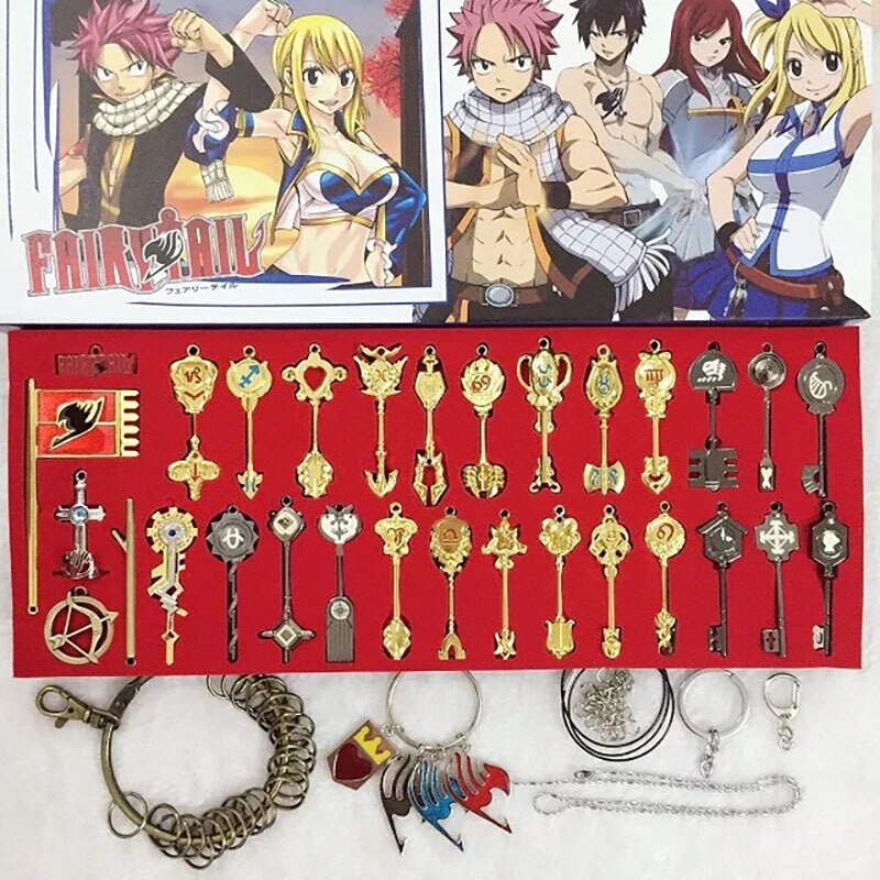 Comic Alley - Fairy Tail Rotating Ring Dual Pendant Necklace Want