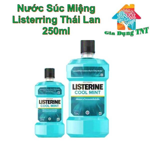 Nước Súc Miệng Listerine Diệt Khuẩn, Giữ Hơi Thở Thơm Mát Listerine Coolmint Mouthwash 250ml giá rẻ