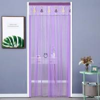 AMBOAE Sợi Rèm cửa Chống côn trùng 100x200cm Rèm thêu ren Đóng tự động Rèm Cửa Thông Gió Dành cho phòng khách