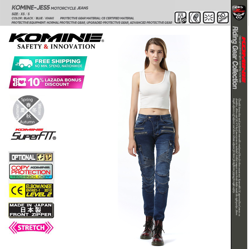 LADIES WOMEN MOTORBIKE MOTORCYCLE PROTECTIVE WHITE STITCH DENIM STRETCHABLE PADDED TROUSER JEAN PANT WITH FREE ARMOUR