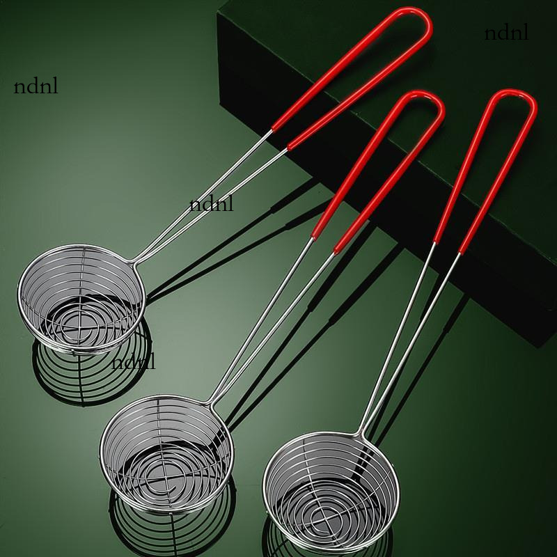 Stainless Steel Wire Leak Pearl Milk Tea Coconut Mini Stall Yogurt Fruit Net Hot Pot Scoop Ndnl -Cb