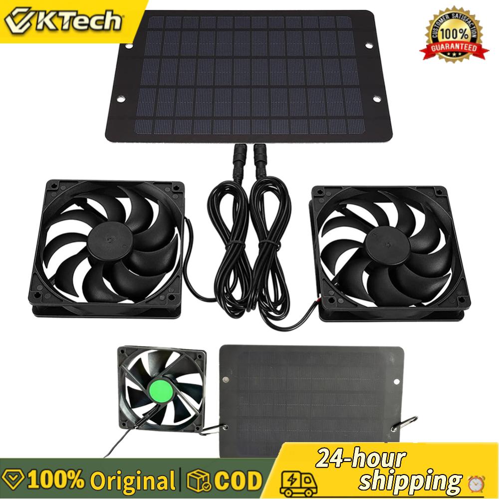 【Vktech】พัดลมดูดอากาศโซลาร์เซลล์ 12V 10W กันน้ำ IP65 สำหรับระบายอากาศในห้องน้ำและครัว ระบบพลังงานแสงอาทิตย์ประหยัดพลังงาน ราคา 288 บาท*ส่งฟรี