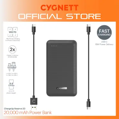 Cygnett 20K Power Bank ChargeUp Reserve