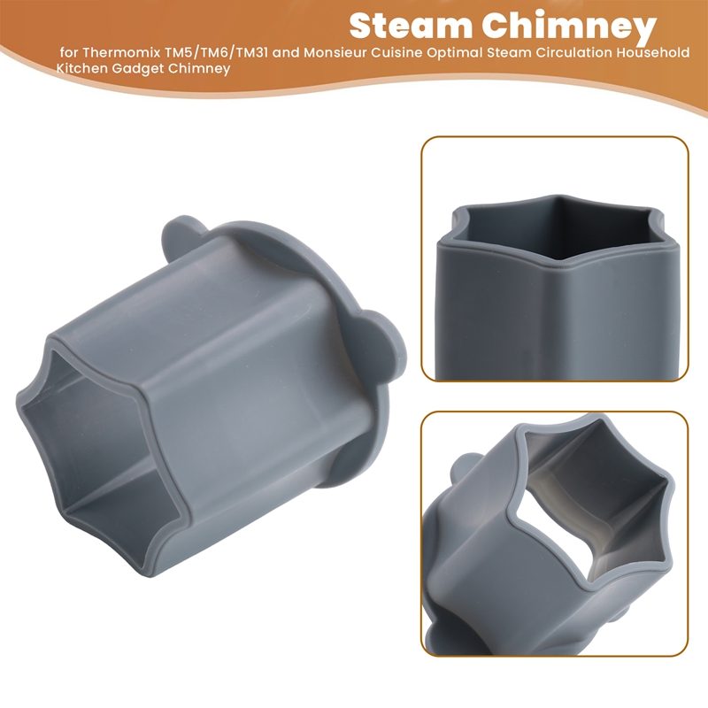 Steam Chimney for TM5/TM6/TM31 and Monsieur Cuisine Optimal Steam Circulation Household Kitchen Gadget Chimney Easy Install