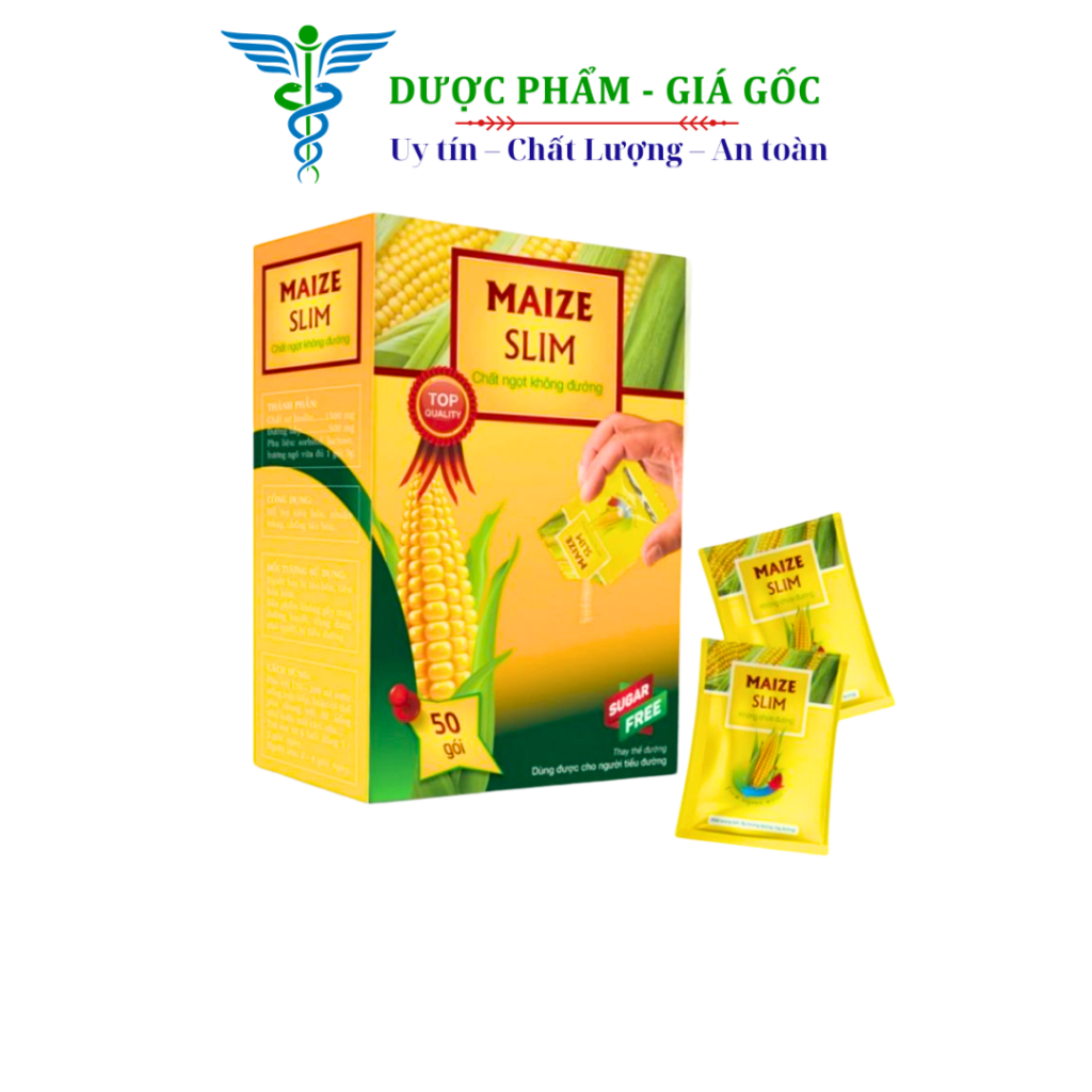 Đường Maize Slim chiết xuất từ chất xơ và đường bắp - Hộp 50 gói