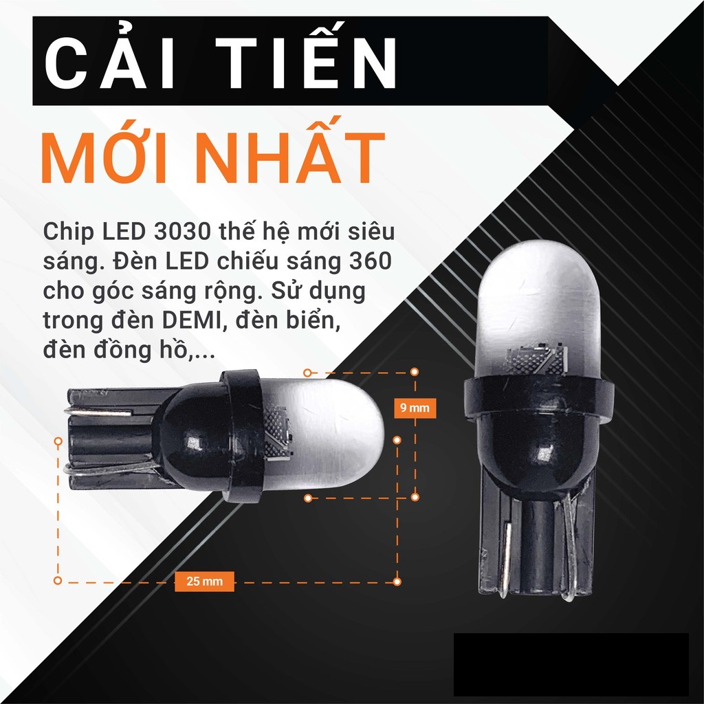 Đèn Led Xi Nhan 7 màu , Demi Xi nhan 7 màu gắn xe máy nhấp nháy