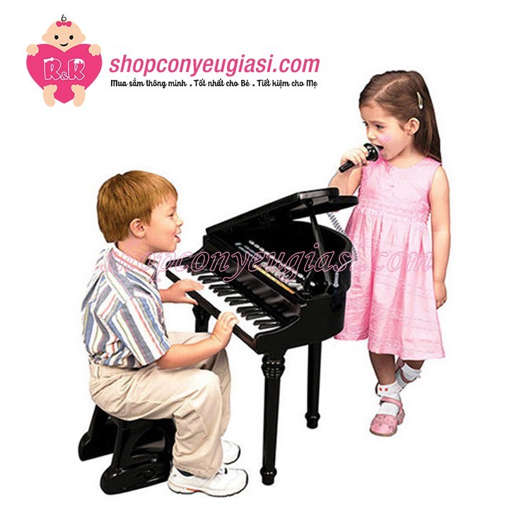 Đàn Piano Cổ Điển Kèm Micro Đồ Chơi Cho Bé Winfun