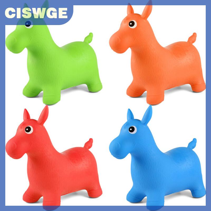 CISWGE Quà tặng giáng sinh sáng tạo cho bé Đồ chơi bơm hơi ngựa nhảy đồ chơi thể thao cho trẻ em