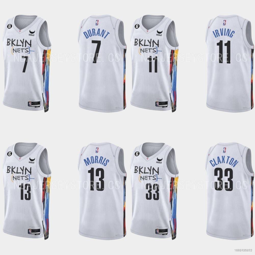 NBA_ Brooklyn''Nets''Men 2022 New Ben 10 Simmons Kevin Basketball Jerseys 7  Durant Kyrie 72 Biggie 11 Irving Cheap Black 