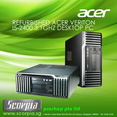 Refurbished Acer Veriton i5-2400 3.1ghz 4gb ram 1TB HDD Windows 10 Desktop CPU